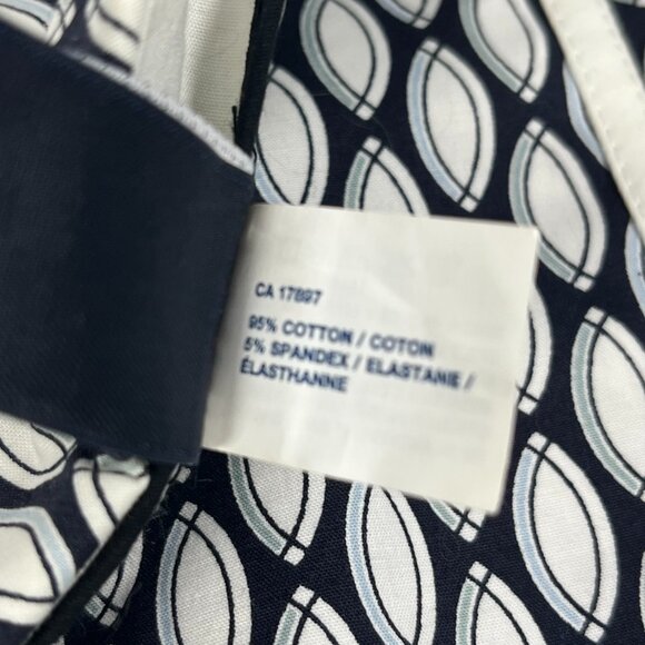 Gap A-Line Y2K stretch skirt in white and Navy size 10 - Picture 5 of 8